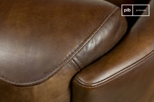 PIB Fauteuils Fauteuil Club En Cuir Marron 5 PIB Fauteuils Fauteuil Club En Cuir Marron – Image 5