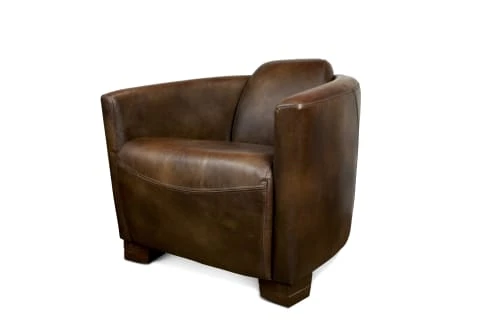 PIB Fauteuils Fauteuil Club En Cuir Marron 1 PIB Fauteuils Fauteuil Club En Cuir Marron