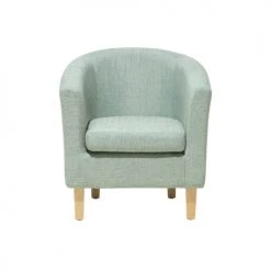 Beliani Fauteuils Fauteuil Club En Tissu Vert Clair -Fauteuils, poufs et repose-pieds Soldes fauteuil club en tissu vert clair 3