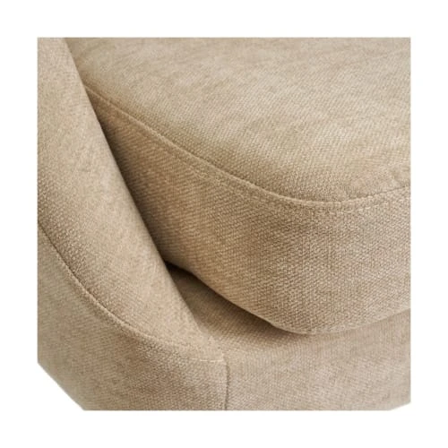 Wadiga Fauteuils Fauteuil Compact Et Enveloppant Beige Tissu Chenille 5 Wadiga Fauteuils Fauteuil Compact Et Enveloppant Beige Tissu Chenille – Image 5