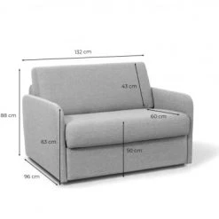 Usinestreet Fauteuils Fauteuil Convertible Express En Tissu Beige - Couchage 100x190 -Fauteuils, poufs et repose-pieds Soldes fauteuil convertible express en tissu beige couchage 100x190 5