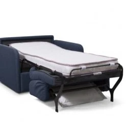 Usinestreet Fauteuils Fauteuil Convertible Express En Tissu Bleu Foncé - Couchage 70x190 -Fauteuils, poufs et repose-pieds Soldes fauteuil convertible express en tissu bleu fonce couchage 70x190 4