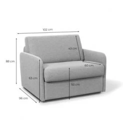 Usinestreet Fauteuils Fauteuil Convertible Express En Tissu Gris Foncé - Couchage 70x190 -Fauteuils, poufs et repose-pieds Soldes fauteuil convertible express en tissu gris fonce couchage 70x190 5