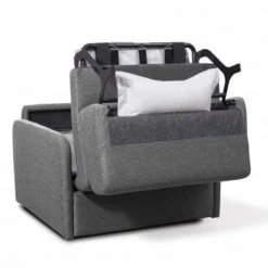 Usinestreet Fauteuils Fauteuil Convertible Express En Tissu Gris Foncé - Couchage 70x190 -Fauteuils, poufs et repose-pieds Soldes fauteuil convertible express en tissu gris fonce couchage 70x190 6