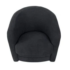 DIVA SALON Fauteuils Fauteuil Crapaud 1 Place En Tissu Bleu Marine -Fauteuils, poufs et repose-pieds Soldes fauteuil crapaud 1 place en tissu bleu marine 4