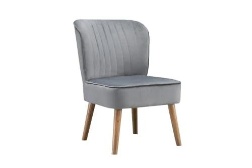 Baita Fauteuils Fauteuil Crapaud En Velours 1 Place Gris 3 Baita Fauteuils Fauteuil Crapaud En Velours 1 Place Gris – Image 3
