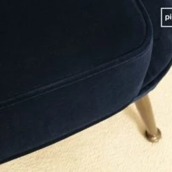 PIB Fauteuils Fauteuil Crapaud En Velours Bleu -Fauteuils, poufs et repose-pieds Soldes fauteuil crapaud en velours bleu 2