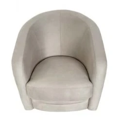 DIVA SALON Fauteuils Fauteuil Crapaud Pivotant 1 Place En Tissu Beige Crème -Fauteuils, poufs et repose-pieds Soldes fauteuil crapaud pivotant 1 place en tissu beige creme 5