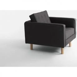 Custom Form Fauteuils Fauteuil Cubique Rembourré En Tissu Couleur Gris Anthracite -Fauteuils, poufs et repose-pieds Soldes fauteuil cubique rembourre en tissu couleur gris anthracite 3