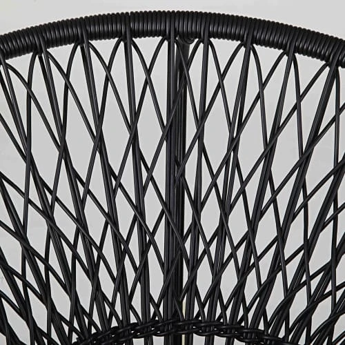 Maisons Du Monde Fauteuils De Jardin Fauteuil De Jardin Empilable En Fil De Résine Et Métal Noir 4 Maisons Du Monde Fauteuils De Jardin Fauteuil De Jardin Empilable En Fil De Résine Et Métal Noir – Image 4