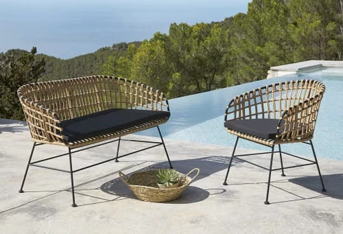 Maisons Du Monde Fauteuils De Jardin Fauteuil De Jardin En Résine Imitation Rotin Et Toile Noire 6 Maisons Du Monde Fauteuils De Jardin Fauteuil De Jardin En Résine Imitation Rotin Et Toile Noire – Image 6