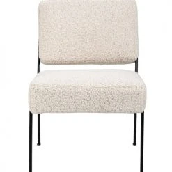 Nordlys Fauteuils Fauteuil De Salon En Métal Et Bouclettes Blanches -Fauteuils, poufs et repose-pieds Soldes fauteuil de salon en metal et bouclettes blanches 8