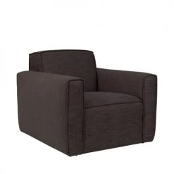 Zuiver Fauteuils Fauteuil Design En Tissu Gris Anthracite