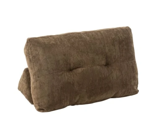 Meubles & Design Fauteuils Fauteuil Douillet En Velours Côtelé Marron 6 Meubles & Design Fauteuils Fauteuil Douillet En Velours Côtelé Marron – Image 6