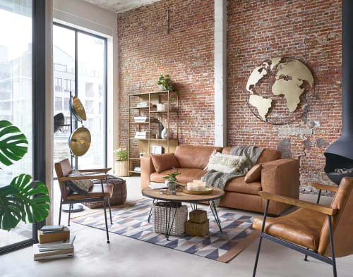 Maisons Du Monde Fauteuils Fauteuil En Cuir De Vachette Marron Vieilli 6 Maisons Du Monde Fauteuils Fauteuil En Cuir De Vachette Marron Vieilli – Image 6