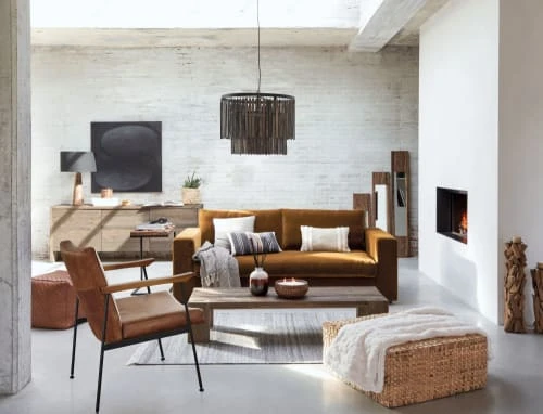 Maisons Du Monde Fauteuils Fauteuil En Cuir De Vachette Marron Vieilli 5 Maisons Du Monde Fauteuils Fauteuil En Cuir De Vachette Marron Vieilli – Image 5