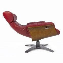 My New Design Fauteuils Fauteuil En Cuir Et Bois Chêne Naturel - Cuir Rouge 8 My New Design Fauteuils Fauteuil En Cuir Et Bois Chêne Naturel - Cuir Rouge -Fauteuils, poufs et repose-pieds Soldes fauteuil en cuir et bois chene naturel cuir rouge 2