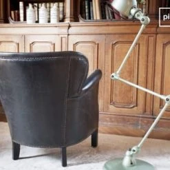 PIB Fauteuils Fauteuil En Cuir Marron -Fauteuils, poufs et repose-pieds Soldes fauteuil en cuir marron 5