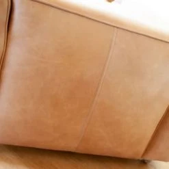 PIB Fauteuils Fauteuil En Cuir Pleine Fleur Marron -Fauteuils, poufs et repose-pieds Soldes fauteuil en cuir pleine fleur marron 3