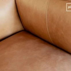 PIB Fauteuils Fauteuil En Cuir Pleine Fleur Marron -Fauteuils, poufs et repose-pieds Soldes fauteuil en cuir pleine fleur marron 5