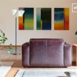 PIB Fauteuils Fauteuil En Cuir Pleine Fleur Rouge Marsala -Fauteuils, poufs et repose-pieds Soldes fauteuil en cuir pleine fleur rouge marsala 2