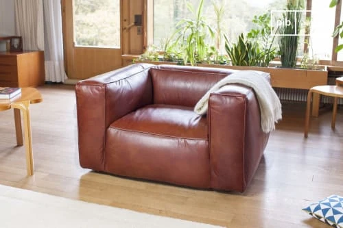 PIB Fauteuils Fauteuil En Cuir Rouge 3 PIB Fauteuils Fauteuil En Cuir Rouge – Image 3