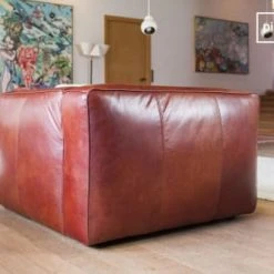 PIB Fauteuils Fauteuil En Cuir Rouge 8 PIB Fauteuils Fauteuil En Cuir Rouge -Fauteuils, poufs et repose-pieds Soldes fauteuil en cuir rouge 3