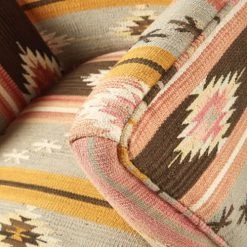 Maisons Du Monde Fauteuils Fauteuil En Kilim Multicolore -Fauteuils, poufs et repose-pieds Soldes fauteuil en kilim multicolore 1000 0 10 175695 4