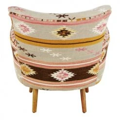 Maisons Du Monde Fauteuils Fauteuil En Kilim Multicolore -Fauteuils, poufs et repose-pieds Soldes fauteuil en kilim multicolore 1000 0 10 175695 6