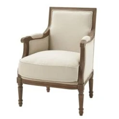 Maisons Du Monde Fauteuils Fauteuil En Lin -Fauteuils, poufs et repose-pieds Soldes fauteuil en lin casanova 1000 1 5 110705 999