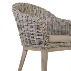 MOYCOR Fauteuils Fauteuil En Rotin Beige -Fauteuils, poufs et repose-pieds Soldes fauteuil en rotin beige 4