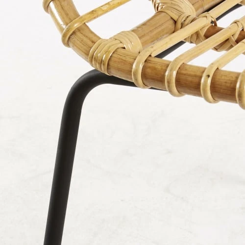 Maisons Du Monde Fauteuils Et Poufs Enfant Fauteuil En Rotin Et Métal Noir 5 Maisons Du Monde Fauteuils Et Poufs Enfant Fauteuil En Rotin Et Métal Noir – Image 5