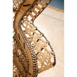 Kok Maison Fauteuils Fauteuil En Rotin Marron Clair -Fauteuils, poufs et repose-pieds Soldes fauteuil en rotin marron clair 3