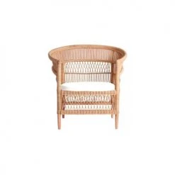 HYDILE Fauteuils Fauteuil En Rotin Naturel Et Pieds En Teck