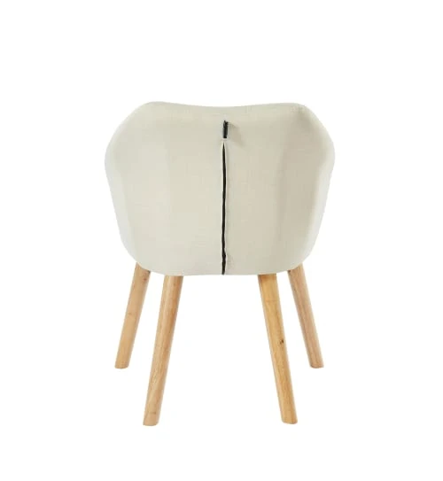 Baita Fauteuils Fauteuil En Tissu 1 Place Blanc Crème 5 Baita Fauteuils Fauteuil En Tissu 1 Place Blanc Crème – Image 5