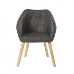 Baita Fauteuils Fauteuil En Tissu 1 Place Gris -Fauteuils, poufs et repose-pieds Soldes fauteuil en tissu 1 place gris 3
