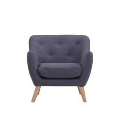 Baita Fauteuils Fauteuil En Tissu 1 Place Gris -Fauteuils, poufs et repose-pieds Soldes fauteuil en tissu 1 place gris 8