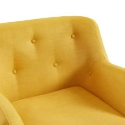 Baita Fauteuils Fauteuil En Tissu 1 Place Jaune 10 Baita Fauteuils Fauteuil En Tissu 1 Place Jaune -Fauteuils, poufs et repose-pieds Soldes fauteuil en tissu 1 place jaune 4