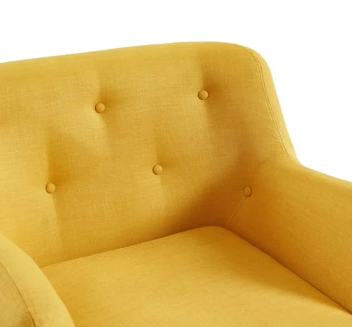 Baita Fauteuils Fauteuil En Tissu 1 Place Jaune 5 Baita Fauteuils Fauteuil En Tissu 1 Place Jaune – Image 5