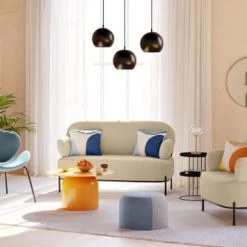 Potiron Paris Fauteuils Fauteuil En Tissu Beige -Fauteuils, poufs et repose-pieds Soldes fauteuil en tissu beige 11