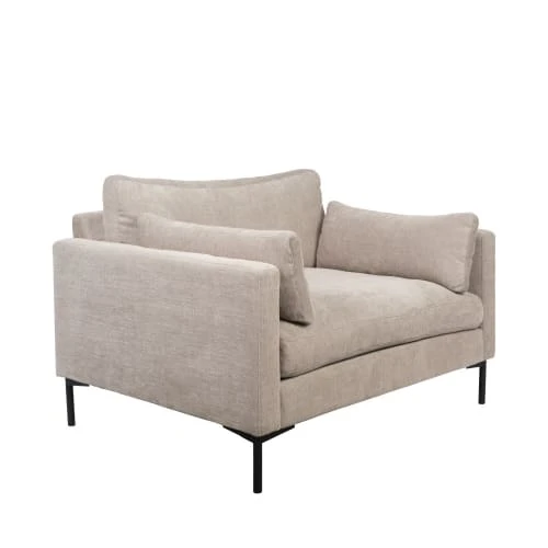 Zuiver Fauteuils Fauteuil En Tissu Beige 1 Zuiver Fauteuils Fauteuil En Tissu Beige