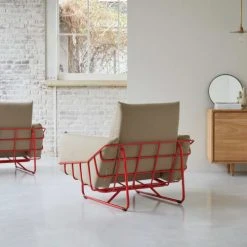 Tikamoon Fauteuils Fauteuil En Tissu Camel -Fauteuils, poufs et repose-pieds Soldes fauteuil en tissu camel 3