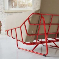 Tikamoon Fauteuils Fauteuil En Tissu Camel -Fauteuils, poufs et repose-pieds Soldes fauteuil en tissu camel 4