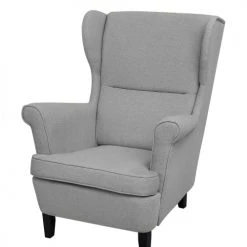 Beliani Fauteuils Fauteuil En Tissu Gris -Fauteuils, poufs et repose-pieds Soldes fauteuil en tissu gris 11