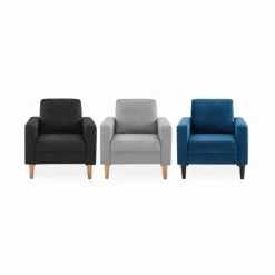 Alice's Garden Fauteuils Fauteuil En Tissu Gris Clair 8 Alice's Garden Fauteuils Fauteuil En Tissu Gris Clair -Fauteuils, poufs et repose-pieds Soldes fauteuil en tissu gris clair 2