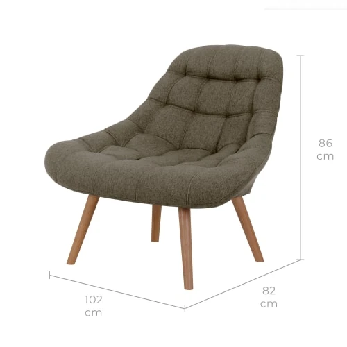 Rendez Vous Déco Fauteuils Fauteuil En Tissu Gris Foncé 4 Rendez Vous Déco Fauteuils Fauteuil En Tissu Gris Foncé – Image 4