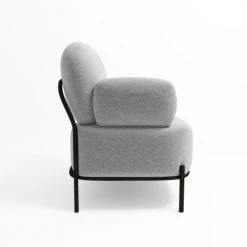 Potiron Paris Fauteuils Fauteuil En Tissu Gris Foncé -Fauteuils, poufs et repose-pieds Soldes fauteuil en tissu gris fonce 4