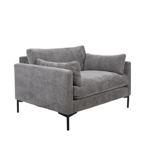 Zuiver Fauteuils Fauteuil En Tissu Gris 1 Zuiver Fauteuils Fauteuil En Tissu Gris