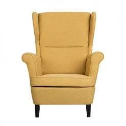 Beliani Fauteuils Fauteuil En Tissu Jaune -Fauteuils, poufs et repose-pieds Soldes fauteuil en tissu jaune 14