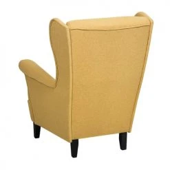 Beliani Fauteuils Fauteuil En Tissu Jaune -Fauteuils, poufs et repose-pieds Soldes fauteuil en tissu jaune 16